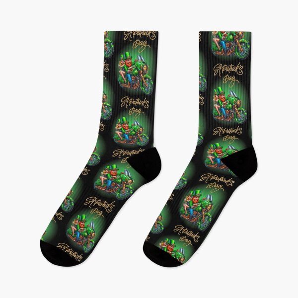 Item preview, Saint Patrick's Day leprechaun biker  designed and sold by SeeingBeyond.