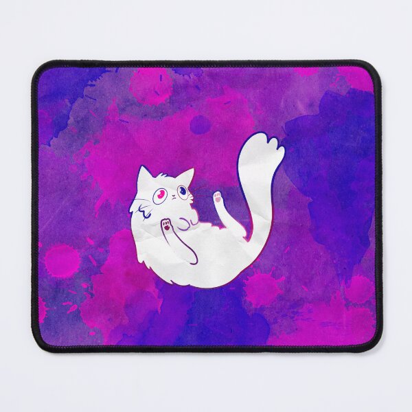 Item preview, Bi watercolor cat designed and sold by RainbowGeekShop.