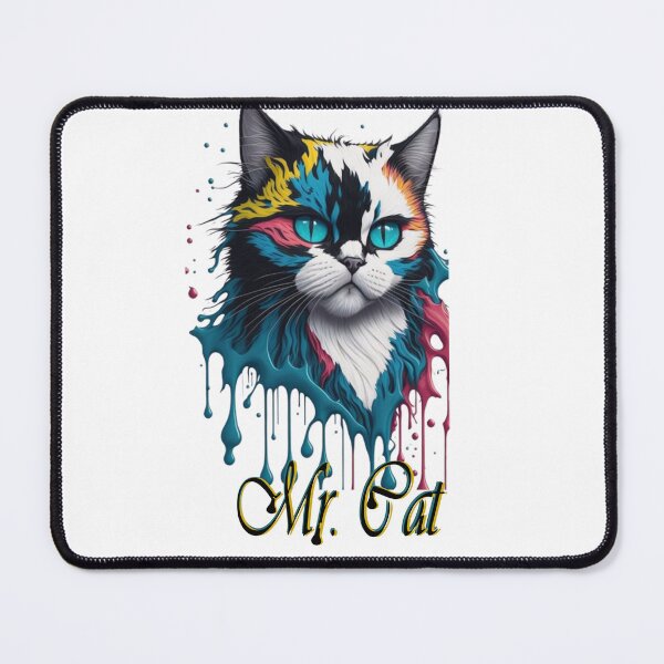 Item preview, Mr. Cat illustrated with many colors for t-shirts designed and sold by albertotv250.