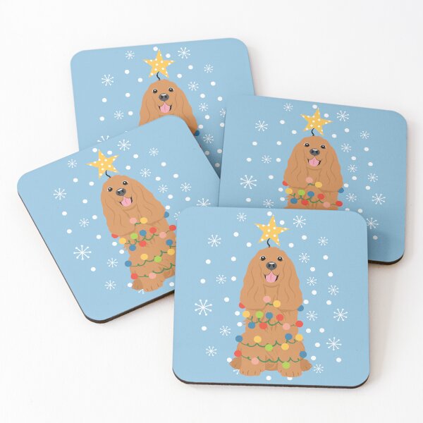Item preview, Golden Cocker Spaniel Christmas Tree designed and sold by Lulupainting.
