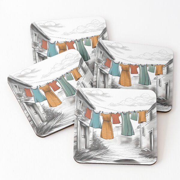 Item preview, Windy day clothesline #3 designed and sold by WildLadyWood.