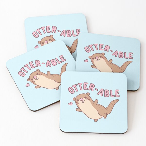 Item preview, Cute Otter Otterable Pun designed and sold by rustydoodle.