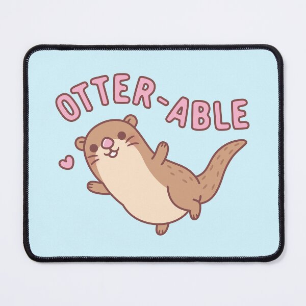 Item preview, Cute Otter Otterable Pun designed and sold by rustydoodle.
