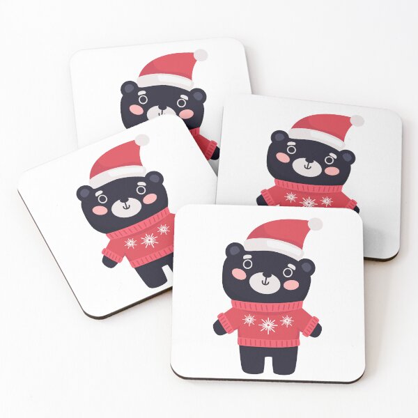 Item preview, oso negro navideño designed and sold by GSJGROUP.