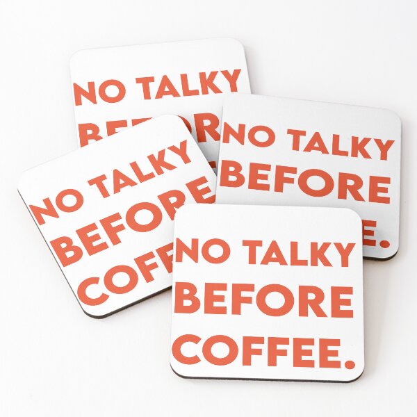 Item preview, No talky before coffee. designed and sold by Mishpotato.