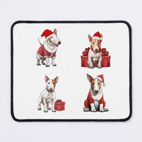 Item preview, Cute Christmas Bull Terriers designed and sold by TheAnimalZ00.