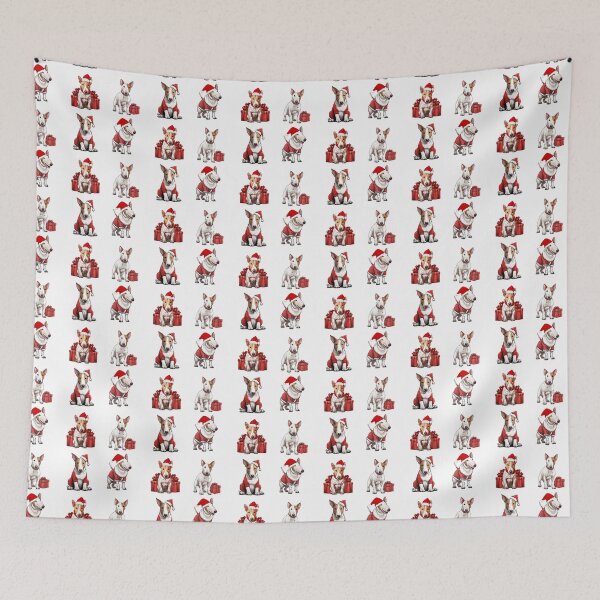 Item preview, Cute Christmas Bull Terriers designed and sold by TheAnimalZ00.