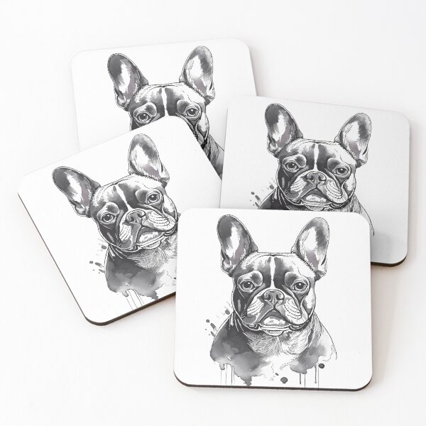 Item preview, Portrait of a French Bulldog designed and sold by SW-Graphics.