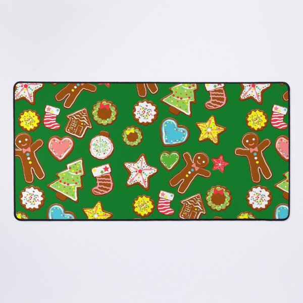 Item preview, Christmas Cookies Pattern Green Background designed and sold by eeveemac.