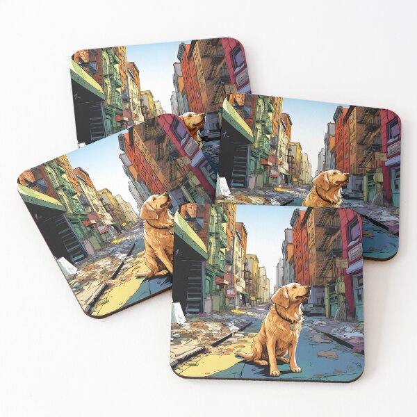 Item preview, Dog waiting on street designed and sold by ArtByNRJ.
