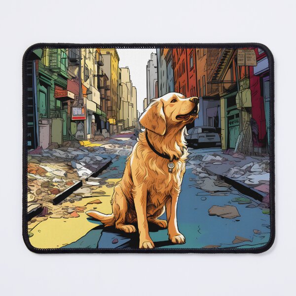 Item preview, Dog waiting on street designed and sold by ArtByNRJ.