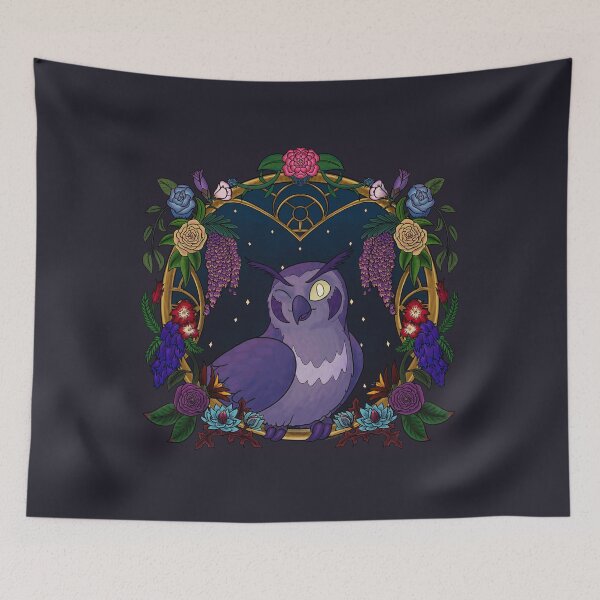 Item preview, Floral Owl designed and sold by gearfeathers.