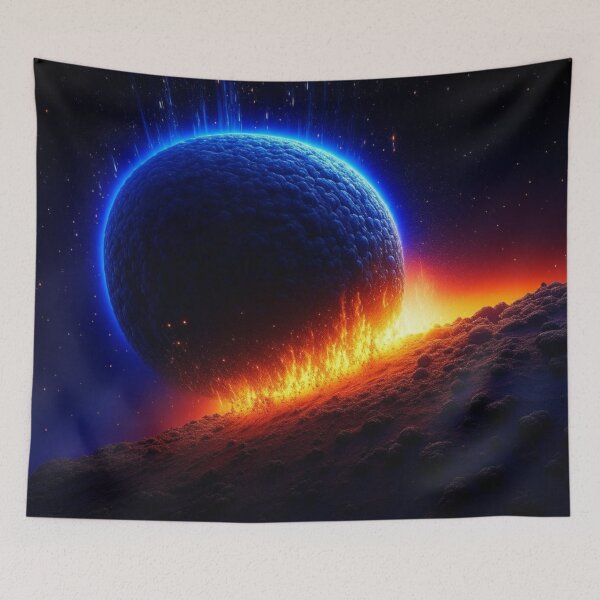 Item preview, Meteor Crashes into Unknown Planet designed and sold by JoeZigns81.