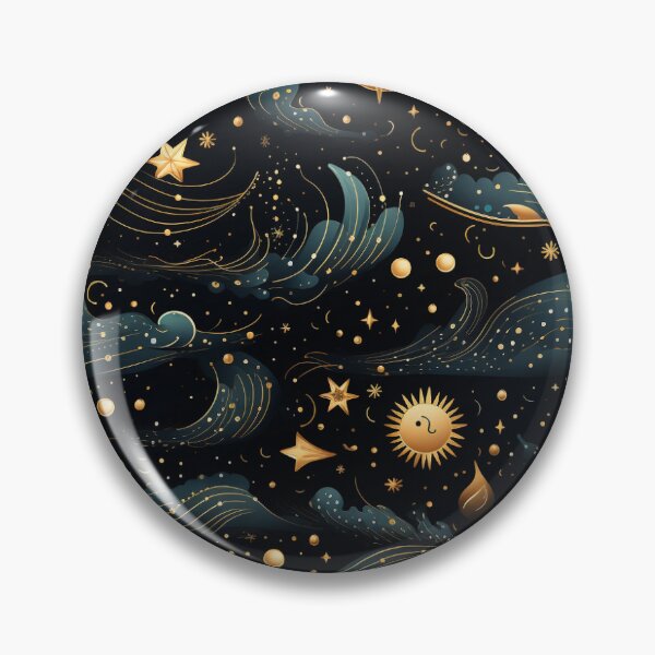 Item preview, celestial charm seamless digital paper designed and sold by ak-shops.