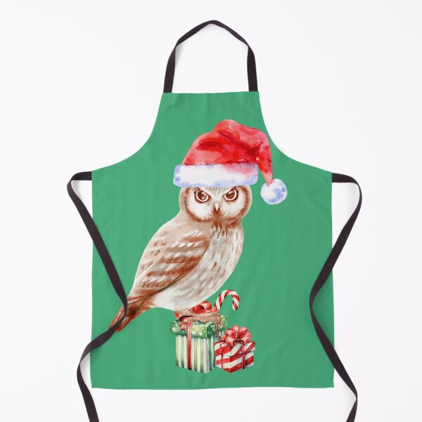 Item preview, Festive Christmas Present Santa Hat Bird Owl designed and sold by IntoClearWater.
