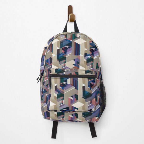 Item preview, Abstract colorful stripes tunneled pattern designed and sold by EasyPrints337.