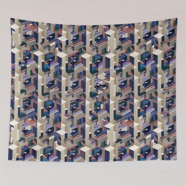 Item preview,  Abstract colorful stripes tunneled pattern designed and sold by EasyPrints337.