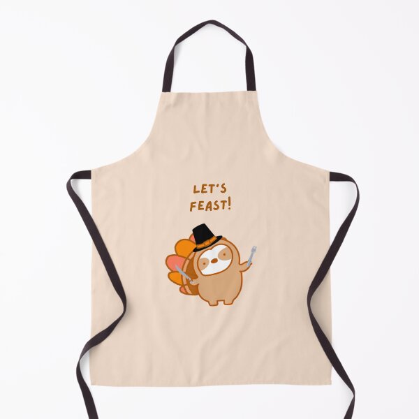 Item preview, Let’s Feast Thanksgiving Sloth designed and sold by theslothinme.