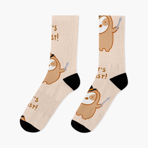 Item preview, Let’s Feast Thanksgiving Sloth designed and sold by theslothinme.