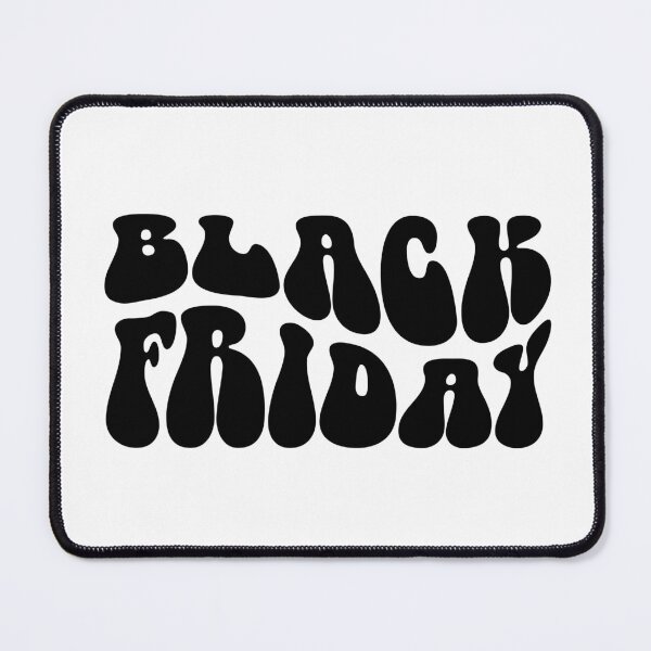 Item preview, Black Friday Text Monochrome White designed and sold by Meepuruproject.