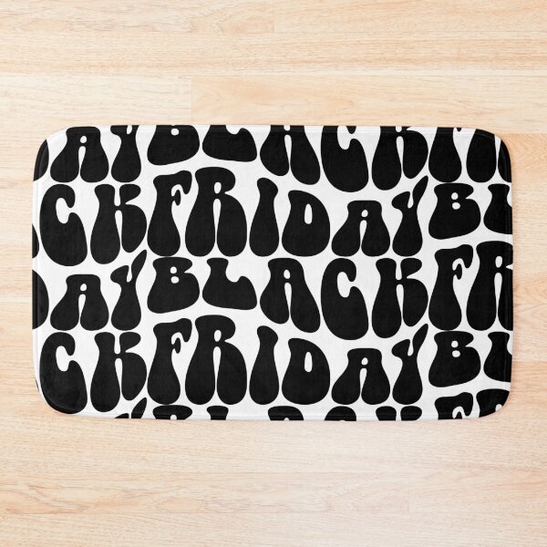 Item preview, Black Friday Text Monochrome White designed and sold by Meepuruproject.