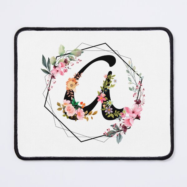 Item preview, A monogram flowers, botanical designed and sold by OmikronStore.