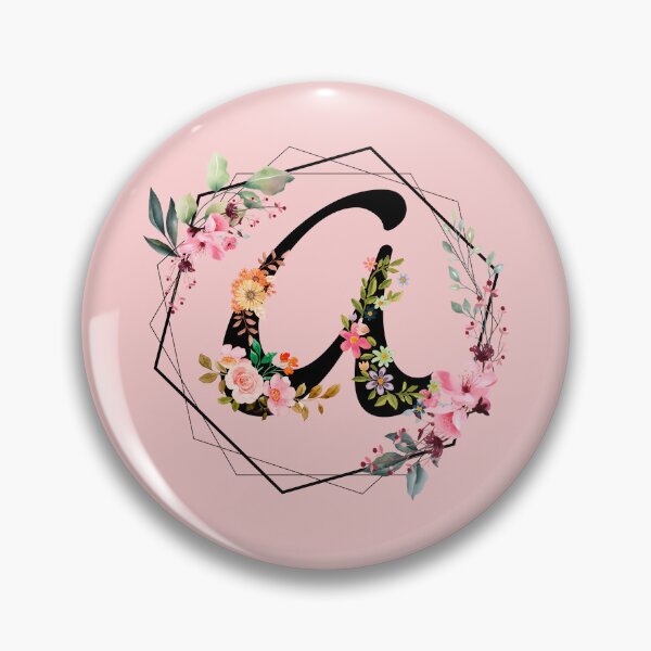 Item preview, A monogram flowers, botanical designed and sold by OmikronStore.