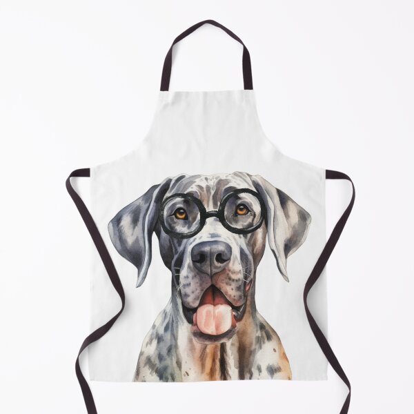 Artikelvorschau, Aquarell Deutsche Dogge mit Brille entworfen und verkauft von TheAnimalZ00.