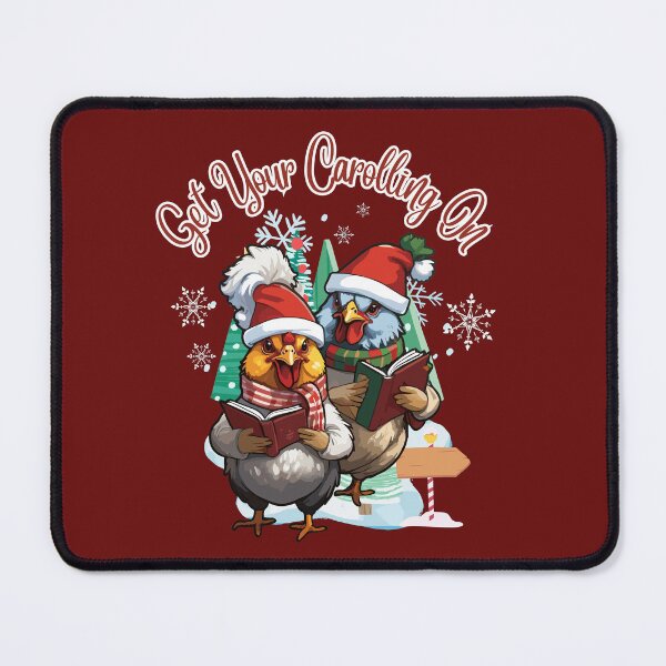 Item preview, Get Your Carolling On Christmas Chicken designed and sold by ComicHac.