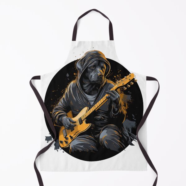 Item preview, "Leather & Licks: A Pug's Epic Guitar Solo" designed and sold by Jaklon raoufes.