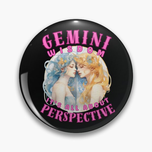 Item preview, Gemini Wisdom: It's All About Perspective. gemini astrological sign designed and sold by ZodiacWonders.