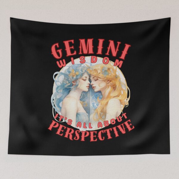 Item preview, Gemini Wisdom: It's All About Perspective. gemini astrology designed and sold by ZodiacWonders.