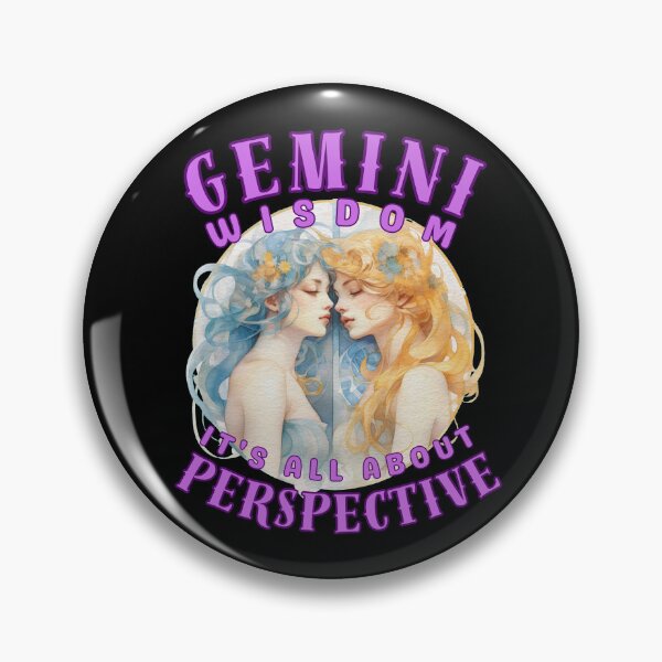 Item preview, Gemini Wisdom: It's All About Perspective. gemini constellation designed and sold by ZodiacWonders.