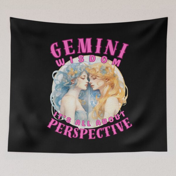 Item preview, Gemini Wisdom: It's All About Perspective. gemini astrological sign designed and sold by ZodiacWonders.