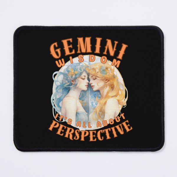 Item preview, Gemini Wisdom: It's All About Perspective. gemini quote designed and sold by ZodiacWonders.