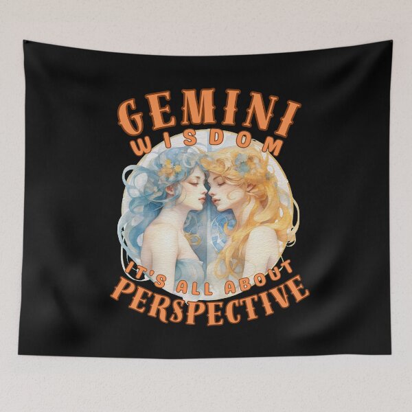Item preview, Gemini Wisdom: It's All About Perspective. gemini quote designed and sold by ZodiacWonders.