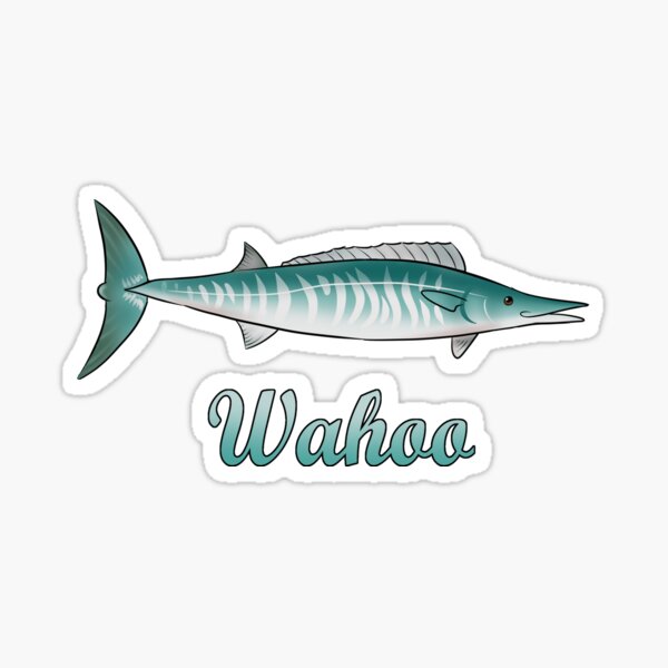 Wahoo Fish Sticker for Sale by Lily Mailloux