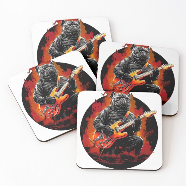 Item preview, "Pug Rock: Furry Virtuoso Shredding in Style" designed and sold by Jaklon  raoufes.