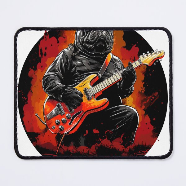 Item preview, "Pug Rock: Furry Virtuoso Shredding in Style" designed and sold by Jaklon raoufes.