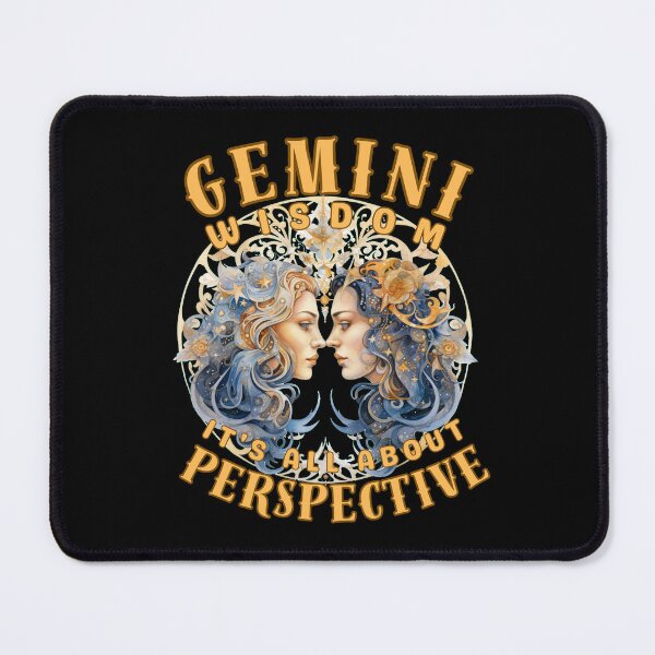 Item preview, Gemini Wisdom: It's All About Perspective. gemini funny designed and sold by ZodiacWonders.