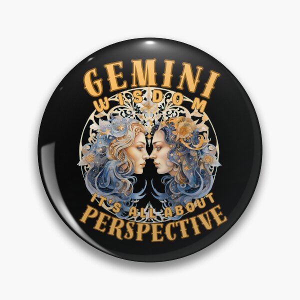 Item preview, Gemini Wisdom: It's All About Perspective. gemini funny designed and sold by ZodiacWonders.