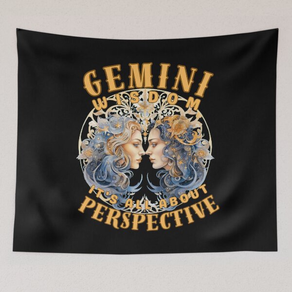 Item preview, Gemini Wisdom: It's All About Perspective. gemini funny designed and sold by ZodiacWonders.