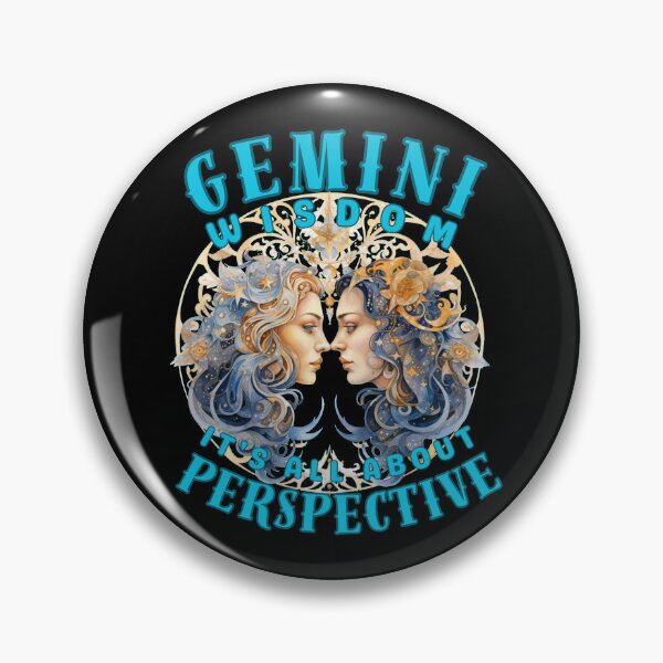 Item preview, Gemini Wisdom: It's All About Perspective. gemini may designed and sold by ZodiacWonders.