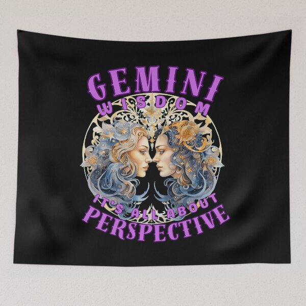 Item preview, Gemini Wisdom: It's All About Perspective. gemini season designed and sold by ZodiacWonders.