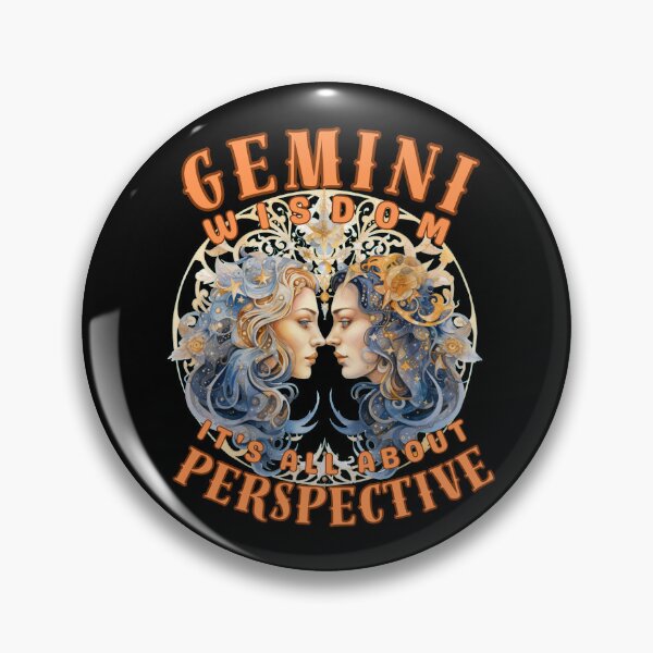 Item preview, Gemini Wisdom: It's All About Perspective. gemini horoscope designed and sold by ZodiacWonders.