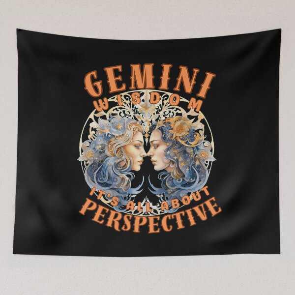 Item preview, Gemini Wisdom: It's All About Perspective. gemini horoscope designed and sold by ZodiacWonders.