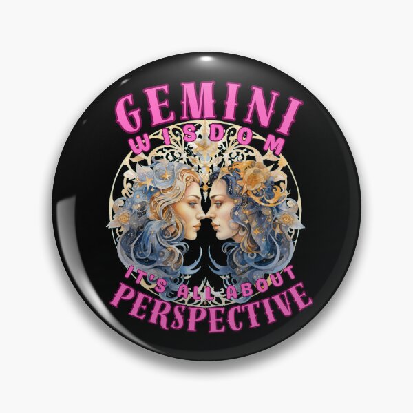 Item preview, Gemini Wisdom: It's All About Perspective. gemini lovers designed and sold by ZodiacWonders.