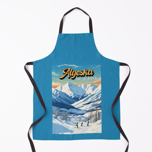 Item preview, Alyeska Alaska Winter Travel Art Vintage designed and sold by KrisSidDesigns.