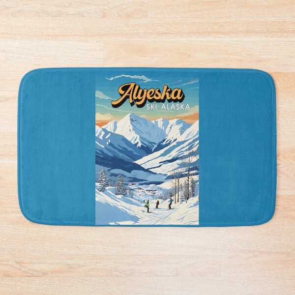 Item preview, Alyeska Alaska Winter Travel Art Vintage designed and sold by KrisSidDesigns.