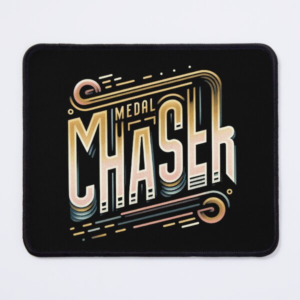 Item preview, Medal Chaser - Triathlon Victory Typography designed and sold by Triathlongram.